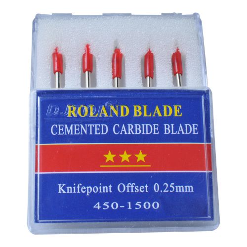 Real hot! 60 degree roland compatible vinyl cutter blades, n grade 5pcs/ pack for sale