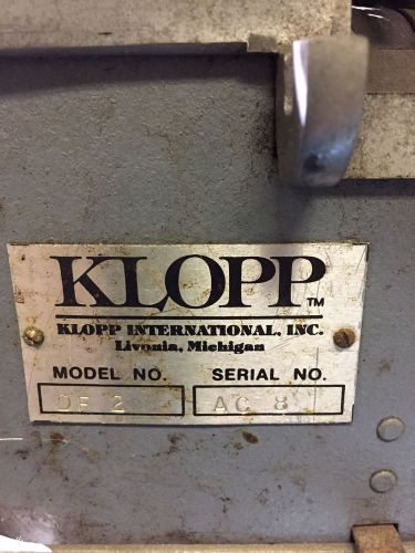 Klopp Model DE 2 Coin Counter / Sorter