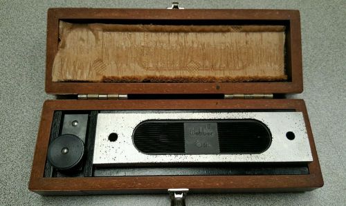 STARRETT WEBBER 6&#034; GAGE BLOCK WITH BOX PRECISION INSPECTION