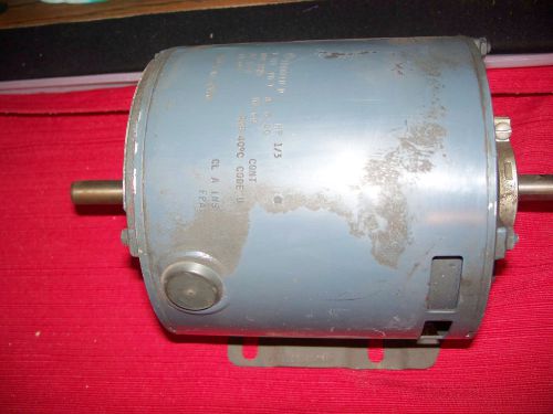 GE 5XBH01U D 1/5 HP ELECTRIC MOTOR 115 VOLT- 1725 RPM DOUBLE SHAFT Stock # 4376