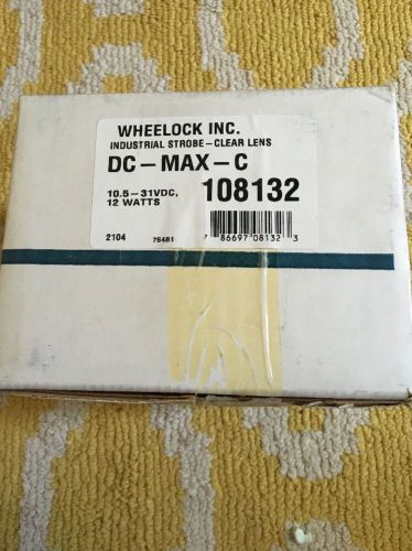 Wheelock dc-max-c industrial strobe-clear lens....nib!! for sale