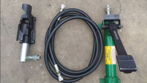 (1) greenlee 800 hydraulic cable bender 1725 foot pump, high pressure hose unit for sale