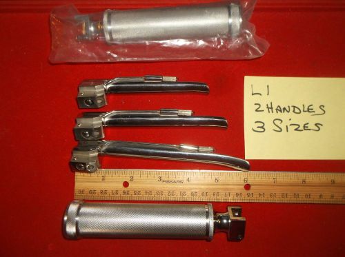 lot L1  Laryngoscope Sets  2 handles 3 different blades free priority