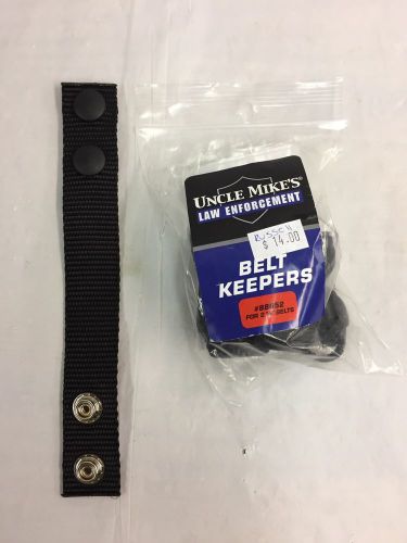 Uncle Mike&#039;s Belt Keepers Nylon Web Black 4 Pack 88652