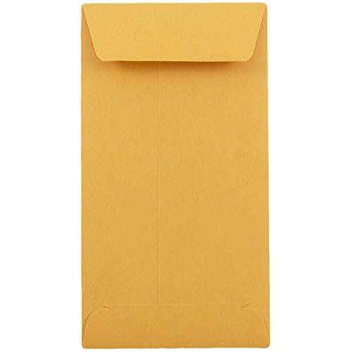 Minas Envelope Coin / Cash / Small Parts #7 Kraft Envelopes, 3-1/2&#034; X 6-1/2&#034;,