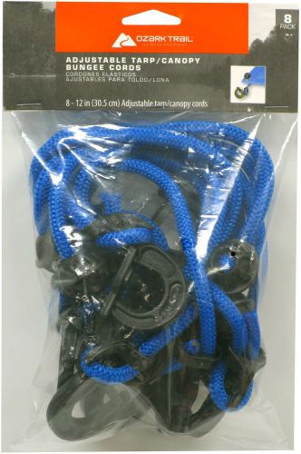 Ozark Trail 8-Piece Adjustable Tarp Cords, 12