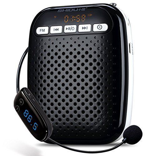 Zoweetek? mini light voice amplifier with wireless microphone fm stereo radio u for sale