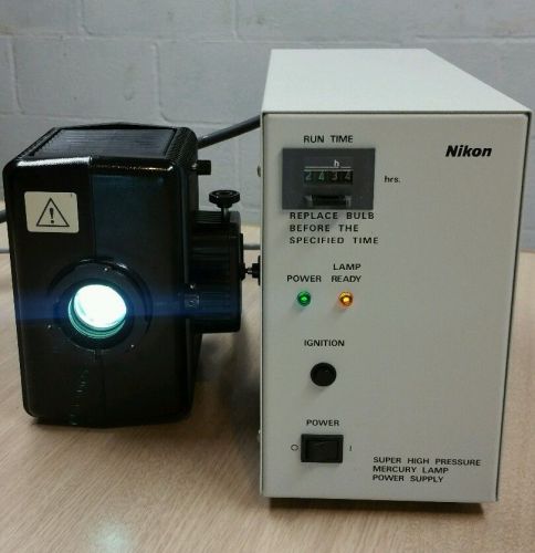Nikon 100w Hg mercury power supply and lamphouse fluorescence microscope