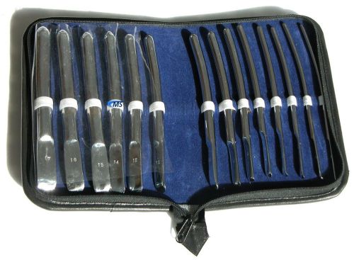 Flat ended urethral sounds 14 piece kit / rod dilator for sale