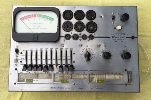 Vintage Precision 640 Emissions Type Tube Tester No Enclosure For Parts