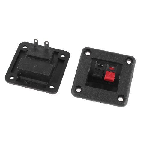 2 pcs 1 row 2 position cable clip socket push type speaker terminals for sale