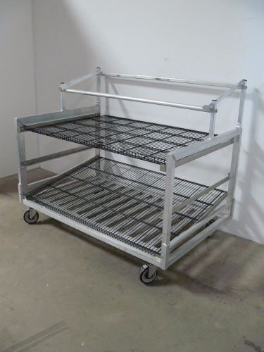 NEW AGE INDUSTRIAL 3 TIER ALUMINUM RACK, FOOD BREAD BAGEL DOUGHNUT 56&#034;x36&#034;x48&#034;