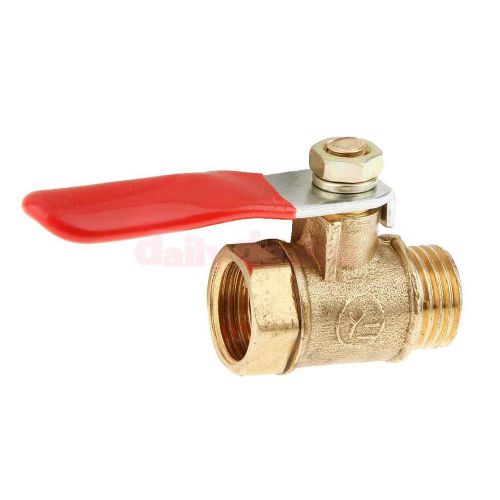 1/4 12mm full port drain cock valve metal full port ball valve red handle for sale