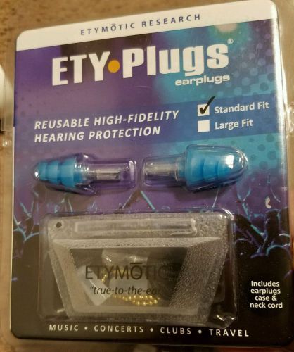 Etymotic Research ETY Plugs High Fidelity Earplugs-Standard Fit-Blue Tip