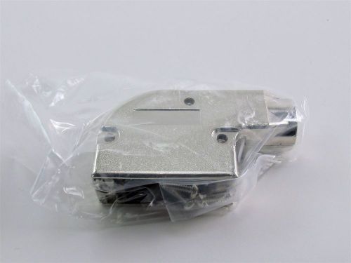 (38) heavy duty da-15 ra connector backshells for emi/rfi - nickel plated =nos= for sale