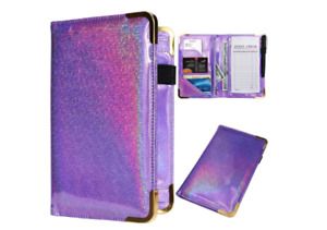 Server Books for Waitress - Glitter Leather Waiter Book Server Wallet with Book