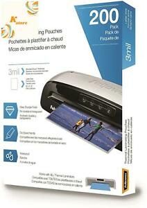 Fellowes Thermal Laminating Pouches, Letter Size 9 x 11.5-Inches, 3 mil, 200 pac