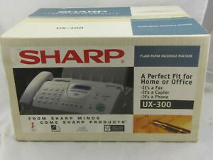 NEW - Sharp UX-300 3 in 1 Plain Paper Fax Copier Phone NIB