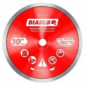 Diablo DMADC1000 10 in. Diamond Continuous Rim Cut-Off Discs for Masonry