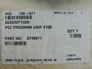 Tyco/Simplex PCC PROGRAM CHIP 4100. Part# 740-671. Fire Alam Systems* 2 AVAIL.