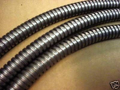 Stainless steel flex hose tube wire conduit loom 1/2&#034; i.d.x 3&#039; feet used for sale