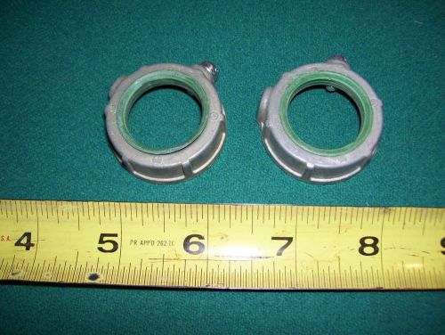 (2) - 1&#034; INSULATED CONDUIT BUSHINGS - NEER MFG.