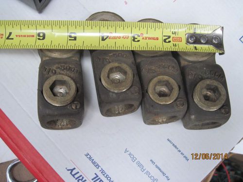 lot of 4 (#S-1237) 4/0-500MCM Copper Lug