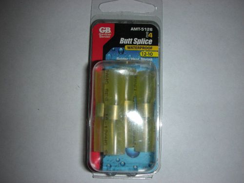 25 yellow gardner bender heat shrink butt splice terminal  amt-5126, 12-10 wire for sale