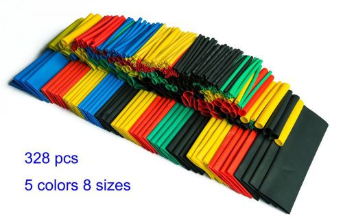 Summitlink 328 pcs asst heat shrink tube 8 szs tubing wrap sleeve diy crafts kid for sale