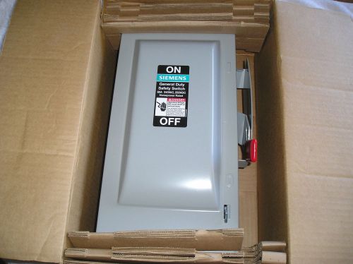 Siemens GF322NR 3ph 60A 240-250v General Duty Safety Switch NEW