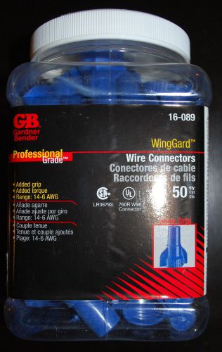 Gardner bender professional grade winggard wire connectors 16-809 qty 50 grip for sale