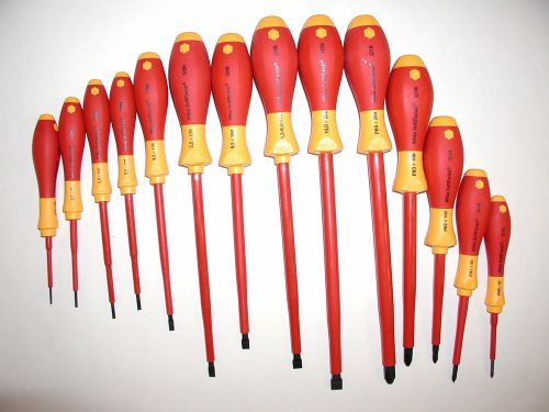 Wiha 14 Pc Electrician&#039;s Insulated Screwdriver Set 32094A