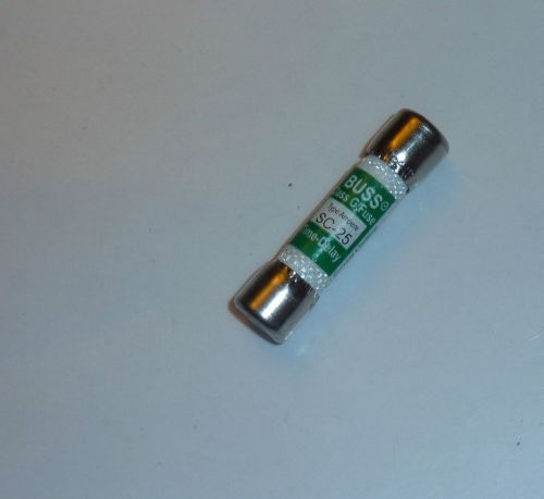 Buss sc-25, littelfuse slc-25, ferraz ag25, 25a 600v time-delay, class g fuse for sale