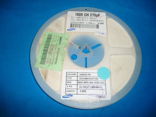 1 Reel Samsung 523198016327100 CL10C271JB8NNNC Capacitors New   U