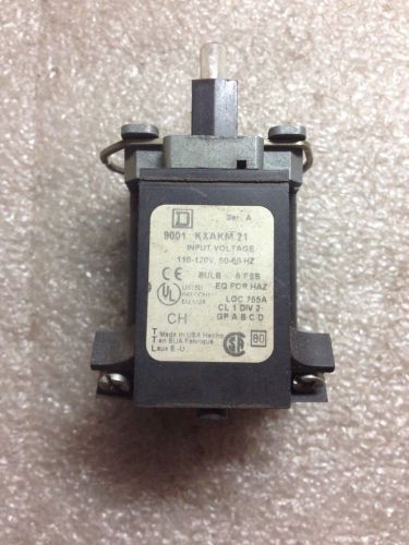 (I9-5) SQUARE D 9001-KXAKM21 PILOT LIGHT MODULE