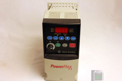 Allen Bradley 22A-D2P3N104 Power Flex 4 1 HP .75 kW VFD Drive 22AD2P3N104