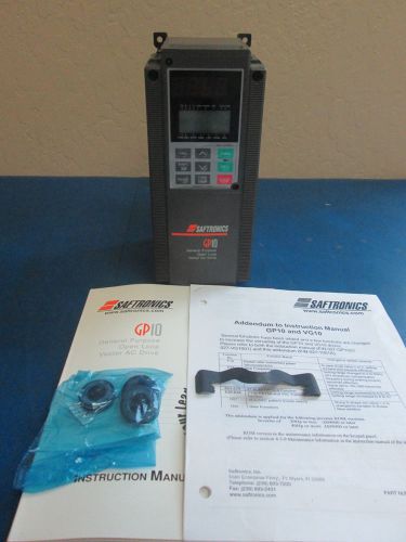 Saftronics GP10 General Purpose Open Loop Bector AC Drive Invertor With Manual