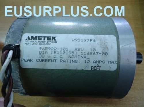 Servo motor DC Ametek 38V 12A