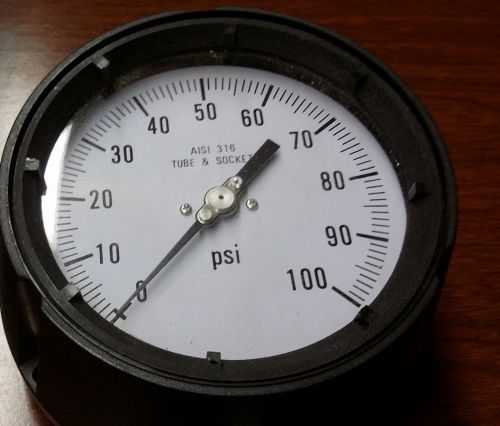 NEW AISI 316 Tube &amp; Socket 4.5&#034; Process Gauge