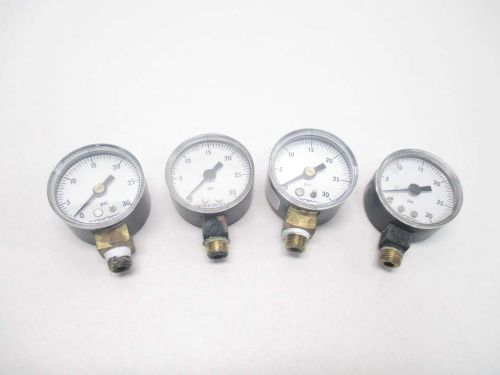 LOT 4 ASHCROFT 1-1/2IN 1/8IN NPT 0-30PSI PRESSURE GAUGE D482394