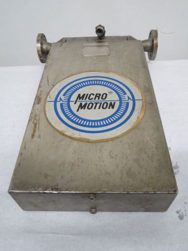 MICRO MOTION 100S-SS MASS FLOW SENSOR STAINLESS 1 IN 2250PSI FLOWMETER B327395