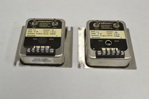 LOT 2 ASHCROFT XLDP DIFFERENTIAL PRESSURE 36V-DC 10IN-H2O TRANSMITTER B213664