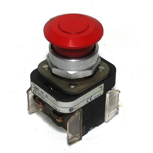 800T-FX A1 Allen-Bradley Push Pull Button Switch with Large Red Mushroom Head
