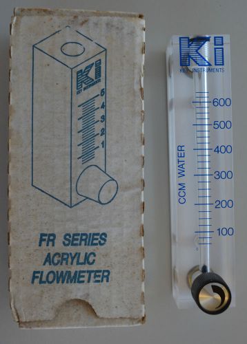 KEY INSTRUMENTS ACRYLIC FLOWMETER FR4L52BVBN  Model# FR4000 100-600 CCM 5P341