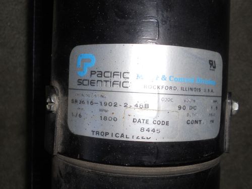 Pacific scientific 90 dc motor 1/6 hp 1800 rpm sr 36-16 excellent for sale