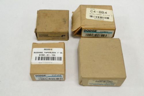 LOT 4 NEW DODGE ASSORTED TAPER LOCK BUSHING 7/8 1 1-11/16 1-1/2IN BORE B257410