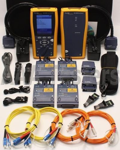 Fluke DTX-1800 Cat6 SM MM Fiber Cable Analyzer DTX-SFM2 DTX-MFM2 DTX-1800-MS