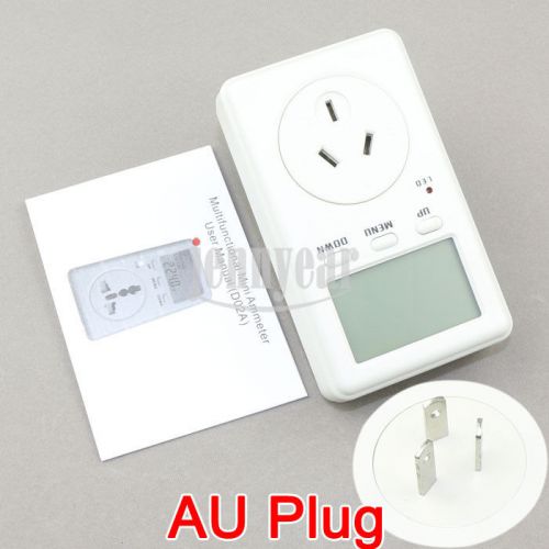 160-280v ac australia socket energy meter lcd electrical monitoring power saving for sale