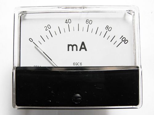 High Quality militaria Analog AMP Panel Meter DC-100mA