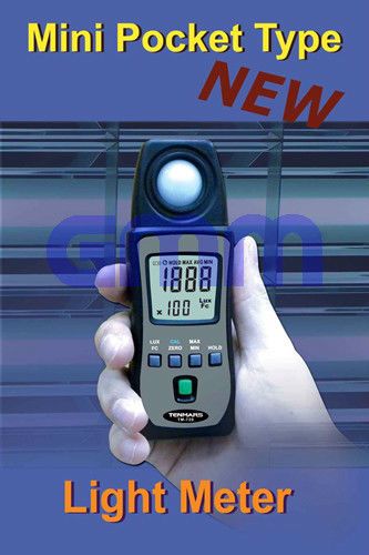 Mini Pocket 400,000 Lux Foot candle FC Light Level Meter Luxmeter Tenmars TM-720